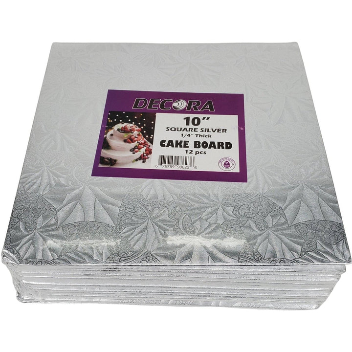 Decora - Plateau à gâteau - Carré - 10x10x1/4