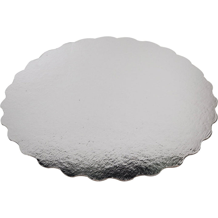 Enjay - Scallop Sheets - 9" - Round - Silver - 0.45 thick