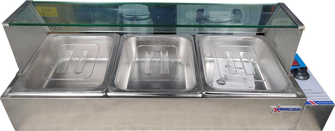 Omcan - 57" Bain Marie Food Warmer (TB-5) - 5 Half Size Pans - 43055