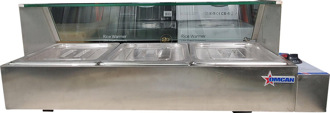 Omcan - 57" Bain Marie Food Warmer (TB-5) - 5 Half Size Pans - 43055