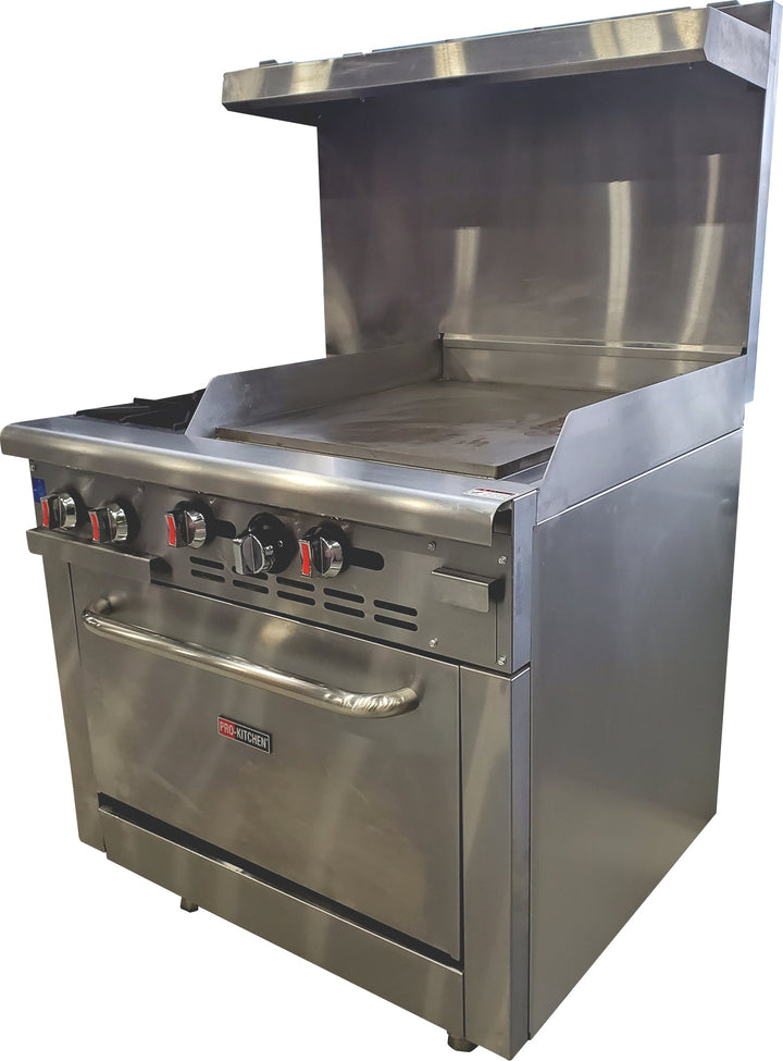 36" Gas Range - 2 Burners w/Oven & 24" Griddle - RGR36-G24