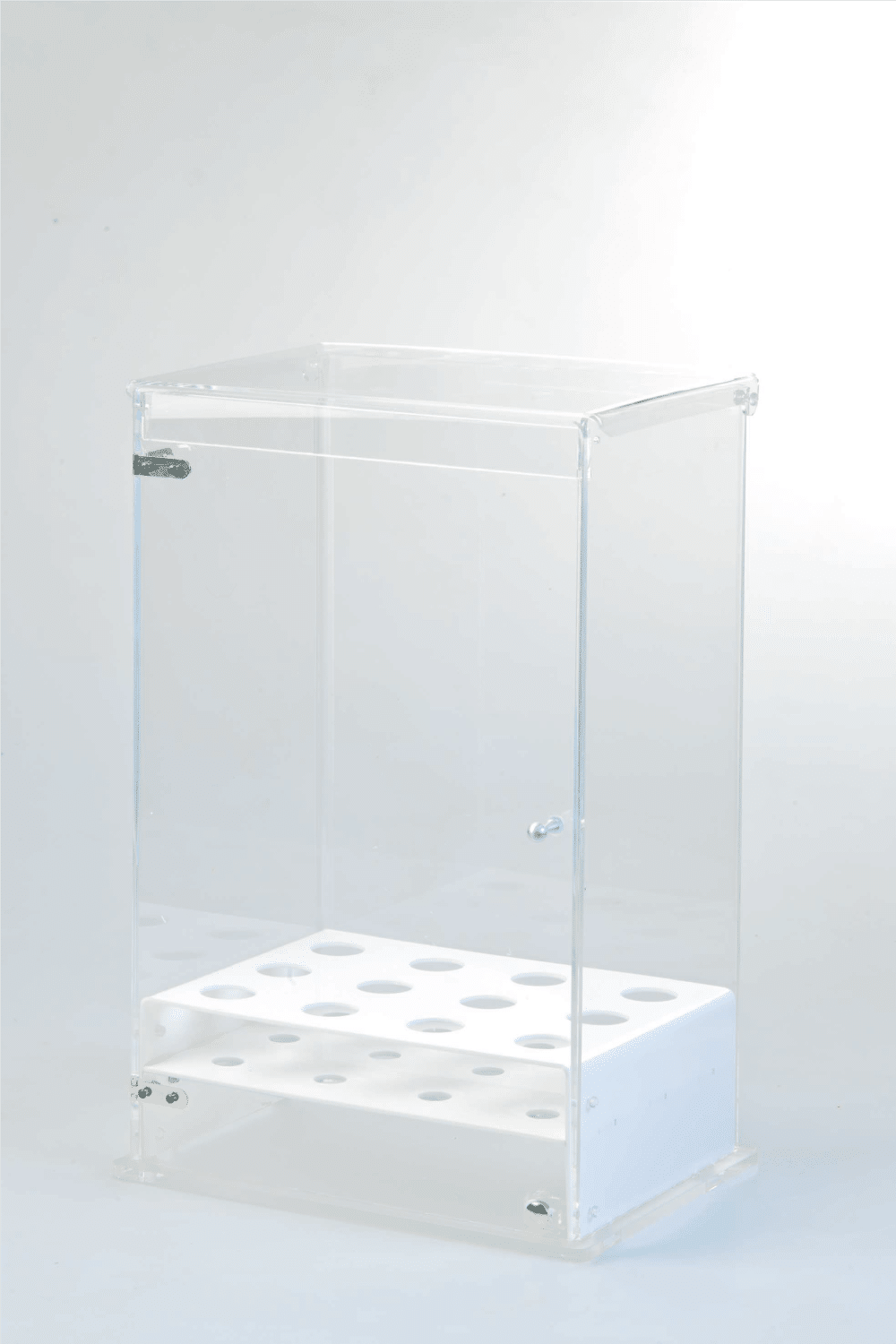 Cone Holder – 12 rows with door – Transparent with Frosted Base