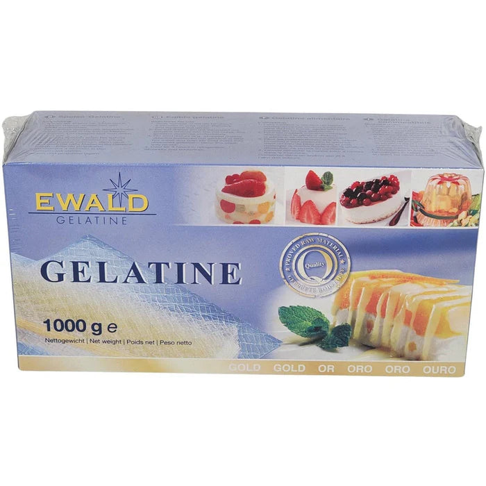 Leaf Gelatine Gold - Ewald Gelatine - 1 KG - Canadian Distribution