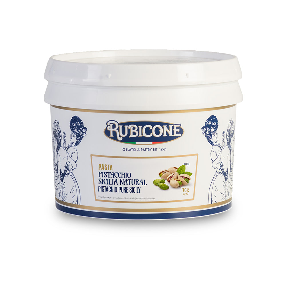 Rubicone Pistachio Pure Sicily Paste - 3 KG Bucket - Canadian distributor
