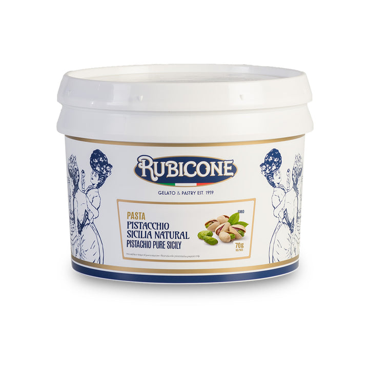 Rubicone Pistachio Pure Sicily Paste - 3 KG Bucket - Canadian distributor