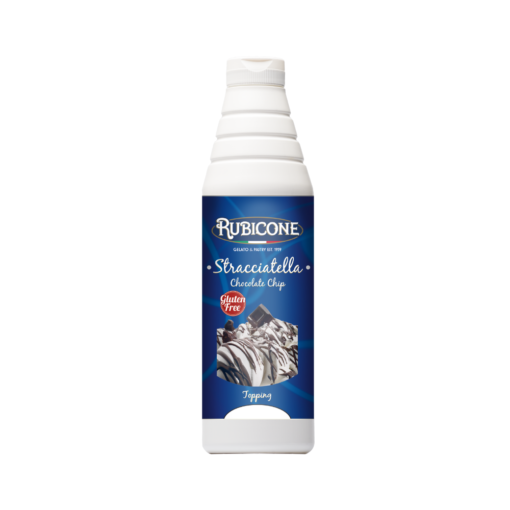 Chocolate Chip Stracciatella Hard Shell - 1 KG Squeeze Bottle - Rubicone Canada
