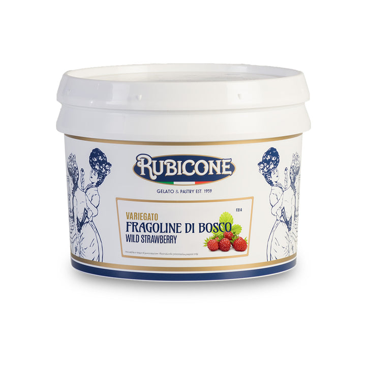 Wild Strawberry Sundae Dessert Topping - 3 KG Bucket - Rubicone Canada - Canadian distributor
