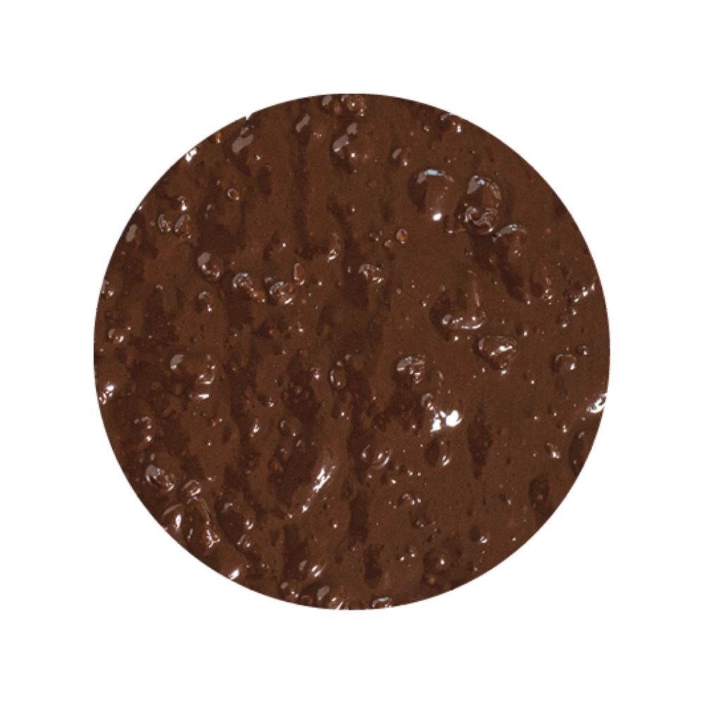 Rubi Rock sundae dessert topping texture image - choco hazelnut sauce with hazelnut grain
