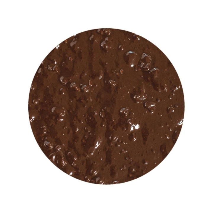 Rubi Rock sundae dessert topping texture image - choco hazelnut sauce with hazelnut grain