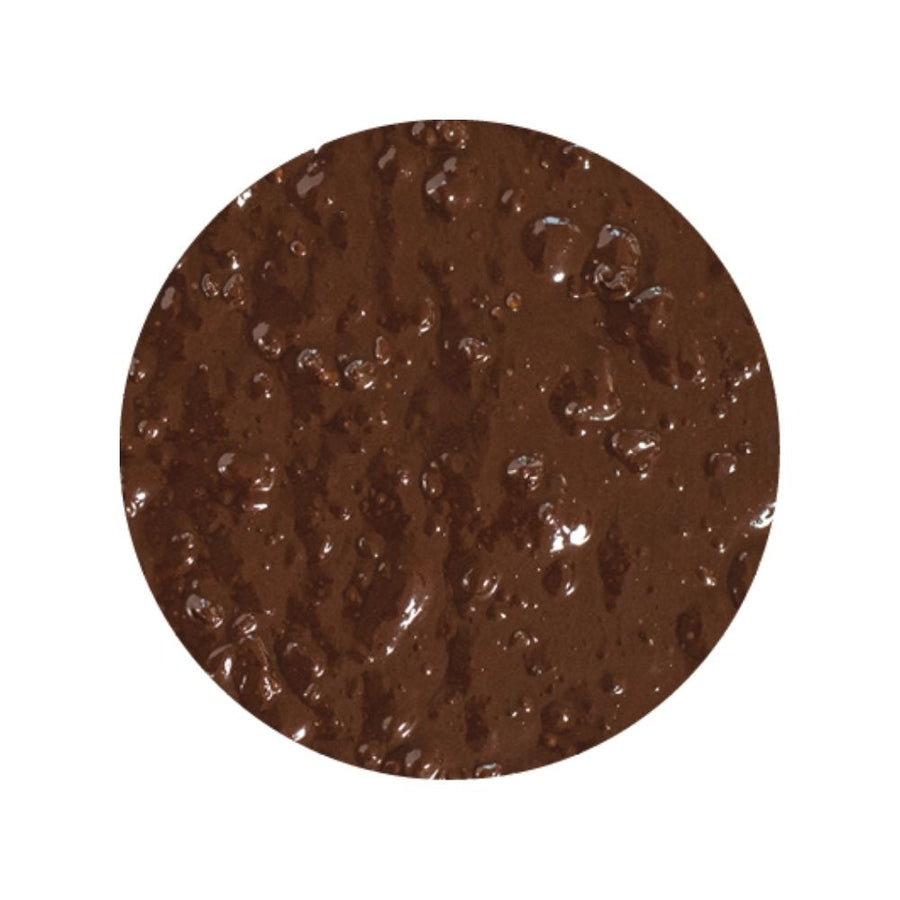 Rubi Rock sundae dessert topping texture image - choco hazelnut sauce with hazelnut grain