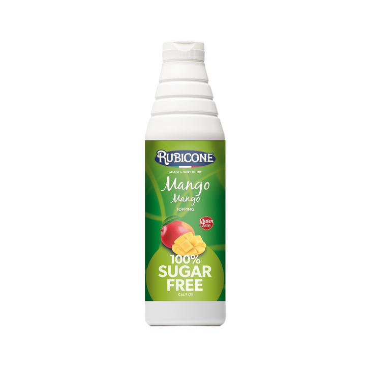 Sugarfree Mango Topping - 1 KG Squeeze Bottle - Rubicone Canada - Canadian distribution