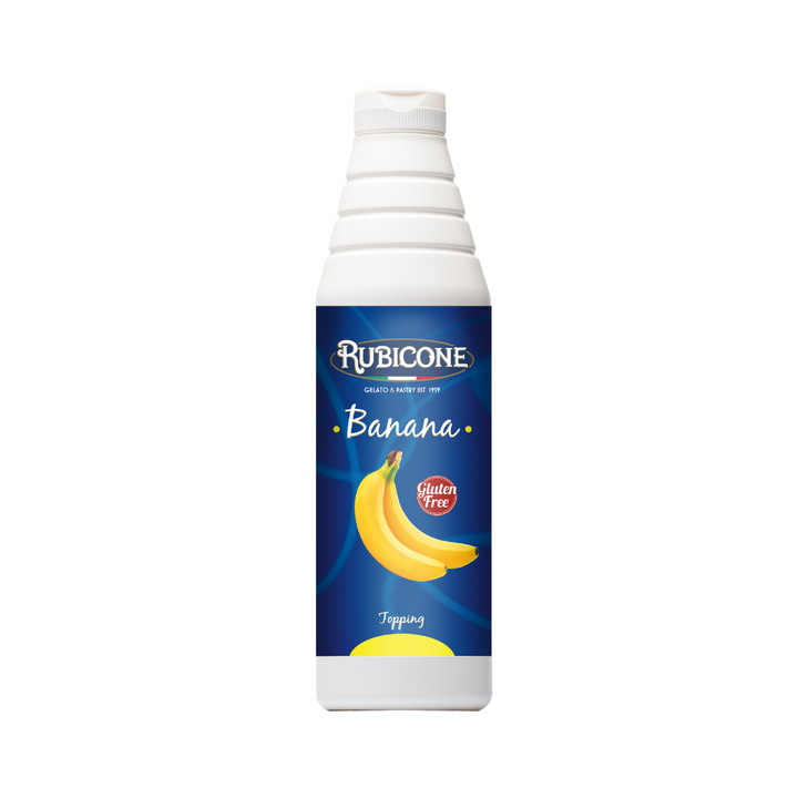 Banana Topping - 1 KG Squeeze Bottle - Rubicone Canada, Canadian Distribution
