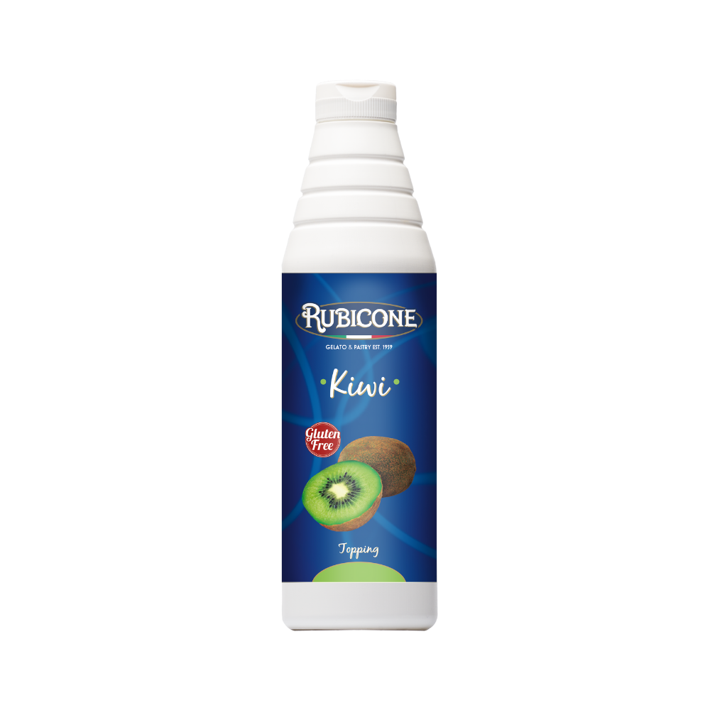 Kiwi Topping - 1 KG Squeeze Bottle - Rubicone Canada - Canadian distributor