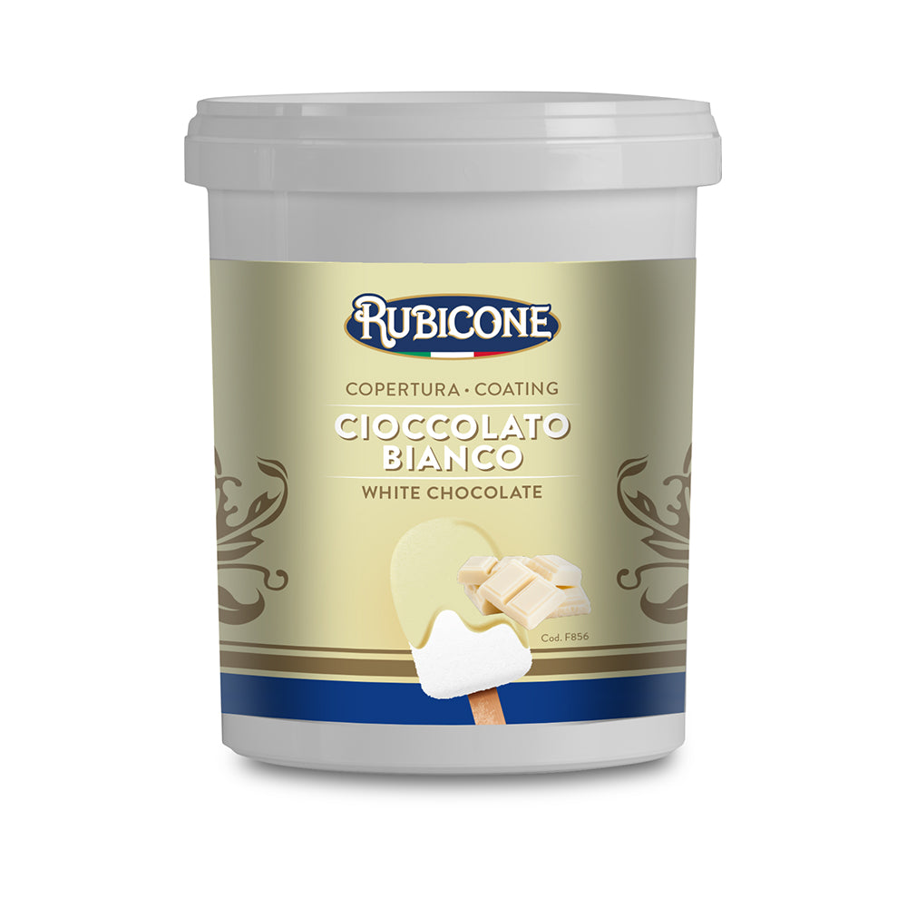 White Chocolate Cool Cone Dip Coating - 1.5 KG Bucket - Rubicone Canada - Canadian Distributor
