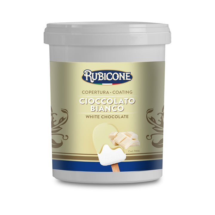 White Chocolate Cool Cone Dip Coating - 1.5 KG Bucket - Rubicone Canada - Canadian Distributor