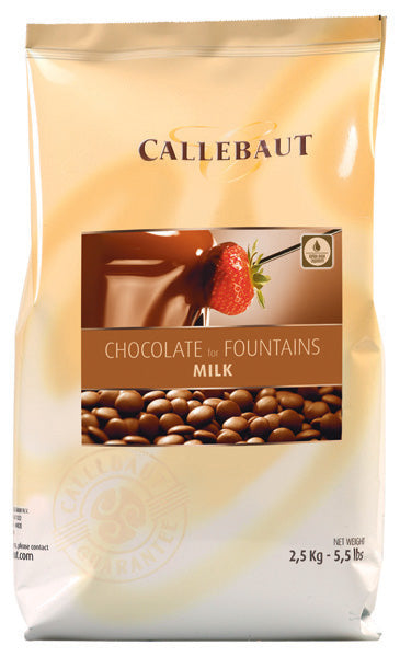 Callebaut Milk Chocolate for fountains (Box of 8x2.5KG) - 37.8%