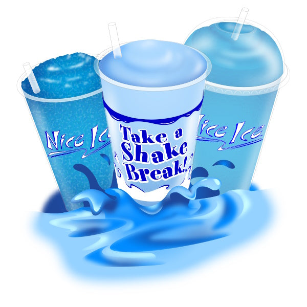 BLUE GOO - Shake and Slush Beverage Mix by Flavor Burst Canada - 1 Gallon (3.8 Liters)