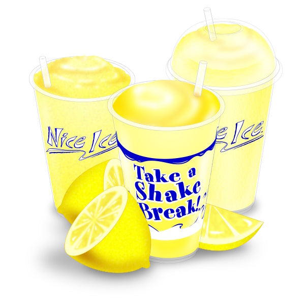 COOL LEMON - Shake and Slush Beverage Mix by Flavor Burst Canada - 1 Gallon (3.8 Liters)