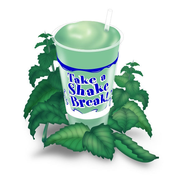 COOL MINT - Shake and Slush Beverage Mix by Flavor Burst Canada - 1 Gallon (3.8 Liters)