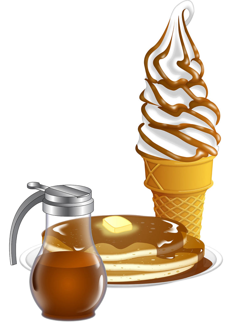 MAPLE FLAVOR - Original “Stripe” Syrup For Soft Serve by Flavor Burst Canada - 1 Gallon (3.8 liters)