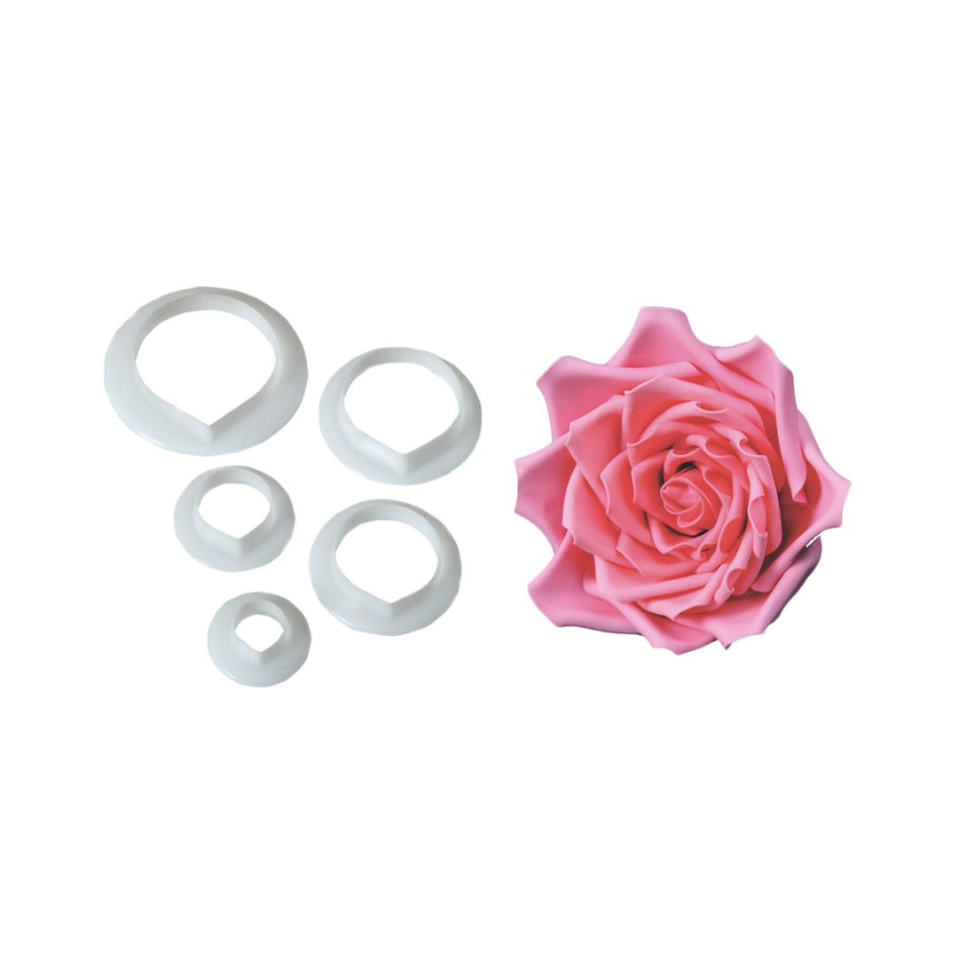 FMM SUGARCRAFT Rose Petal Cutters (set of 5) (Clearance) - Canadian Distribution - Ships Free Within Canada on Orders Above CAD $199