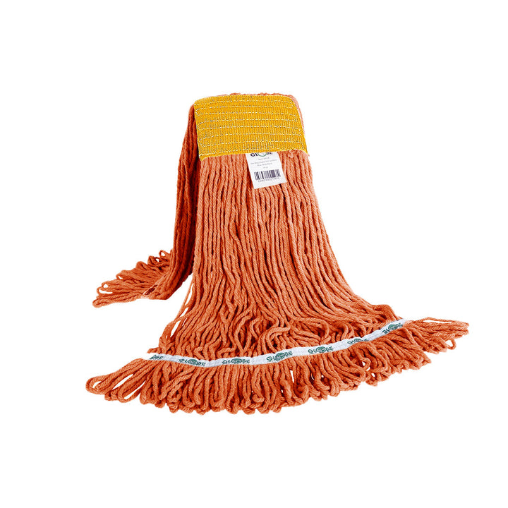Syn-Pro® Synthetic 5 Inch Wide Band Wet Orange Looped End Mop - Sold By The Case