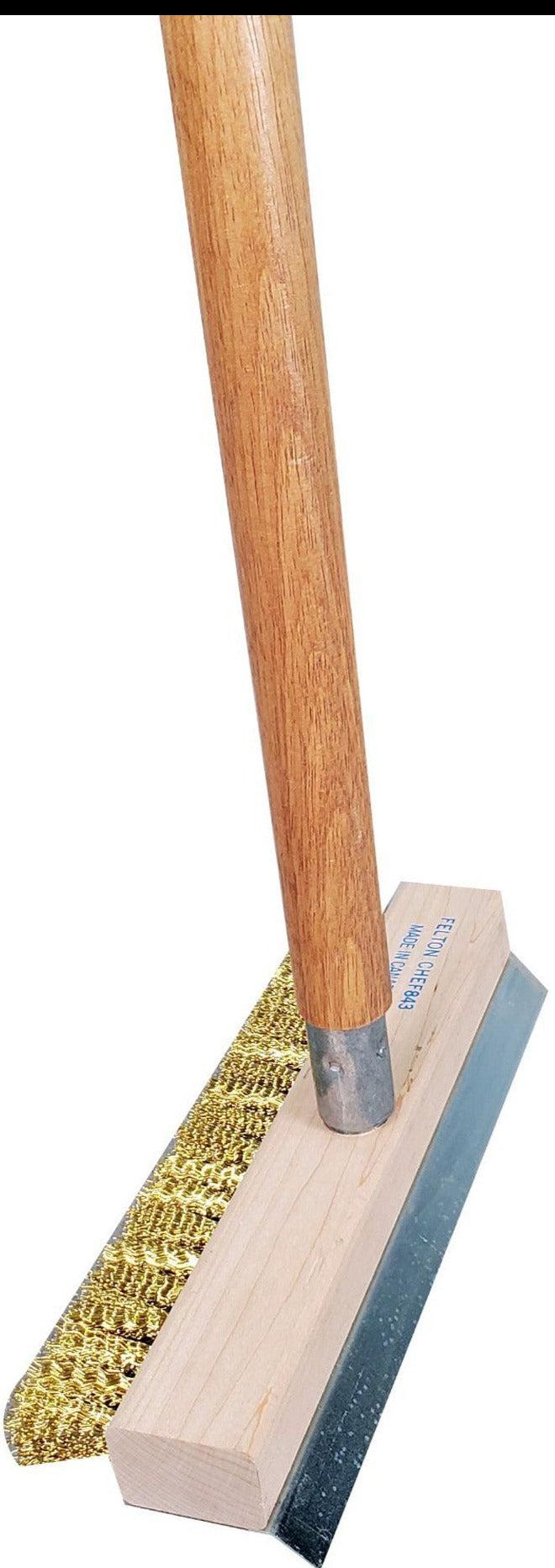 Felton - 843-10" Heavy Duty Brass Pizza Oven Brush