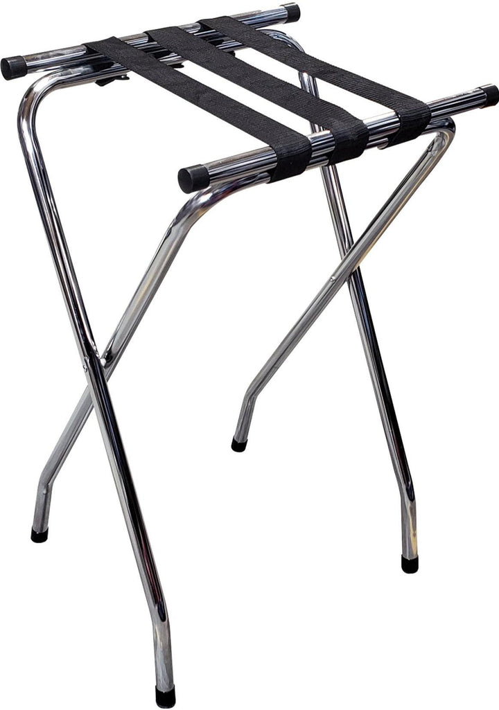 Folding Tray Stand - Chrome Plated Steel