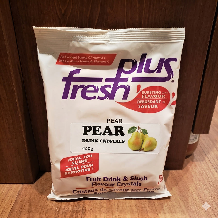 Fresh Plus Pear Drink Crystals - Drink and Slush Mix - Lynch - Case ( 12 x 450 grams)&nbsp;