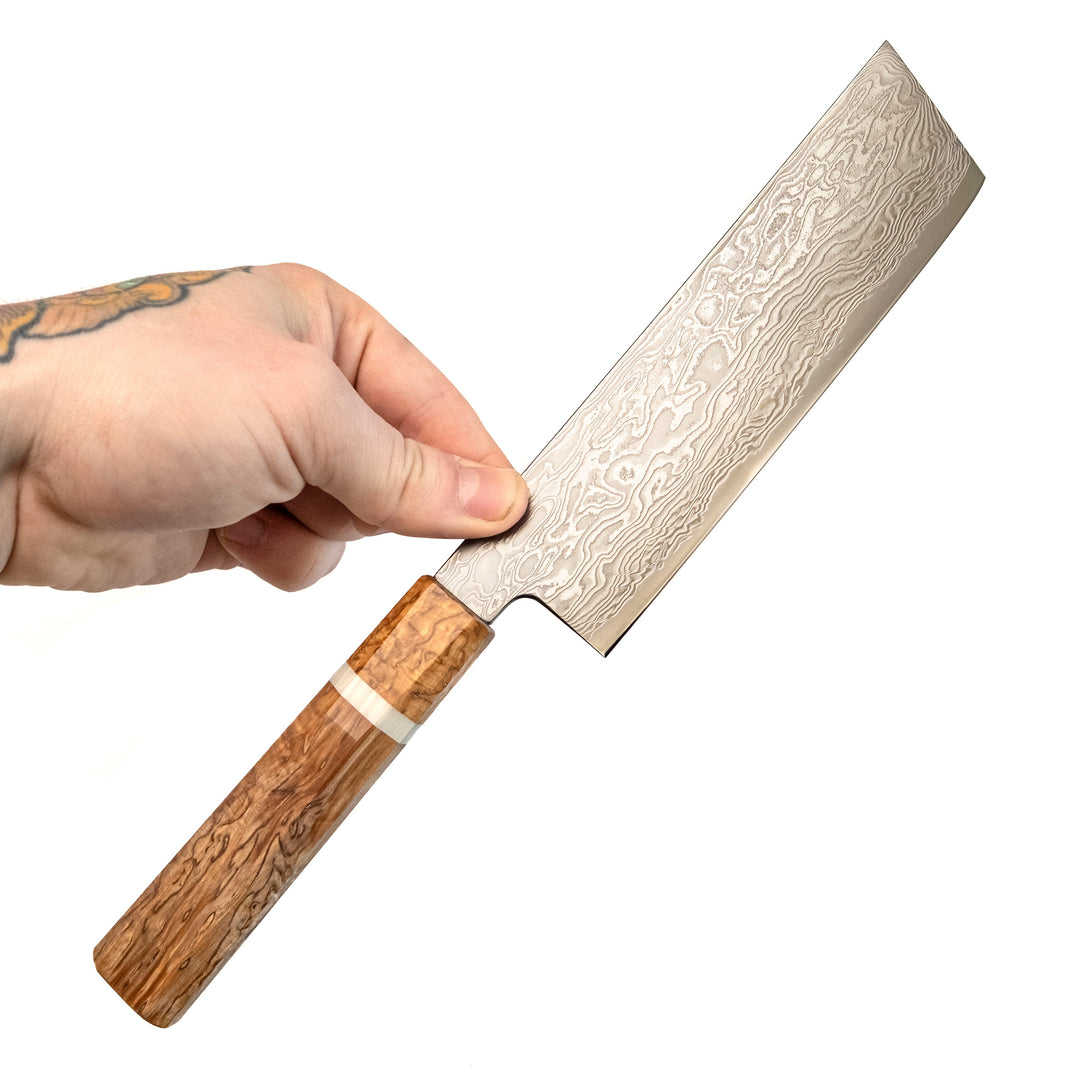 Couteau Nakiri Ryusen Hamono Fukaku-ryu 155 mm