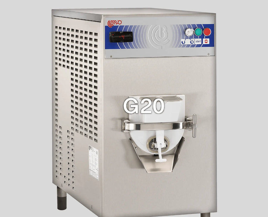 Bravo G-20 - Table top horizontal batch-freezer for gelato & ice cream production with cold process