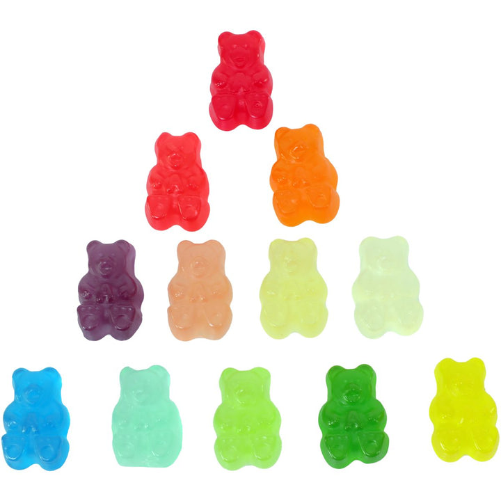 12 Flavor Gummi Bears (Regular) Candy Toppings | TR Toppers G415-200 | Premium Dessert Toppings, Mix-Ins and Inclusions | Canadian Distribution