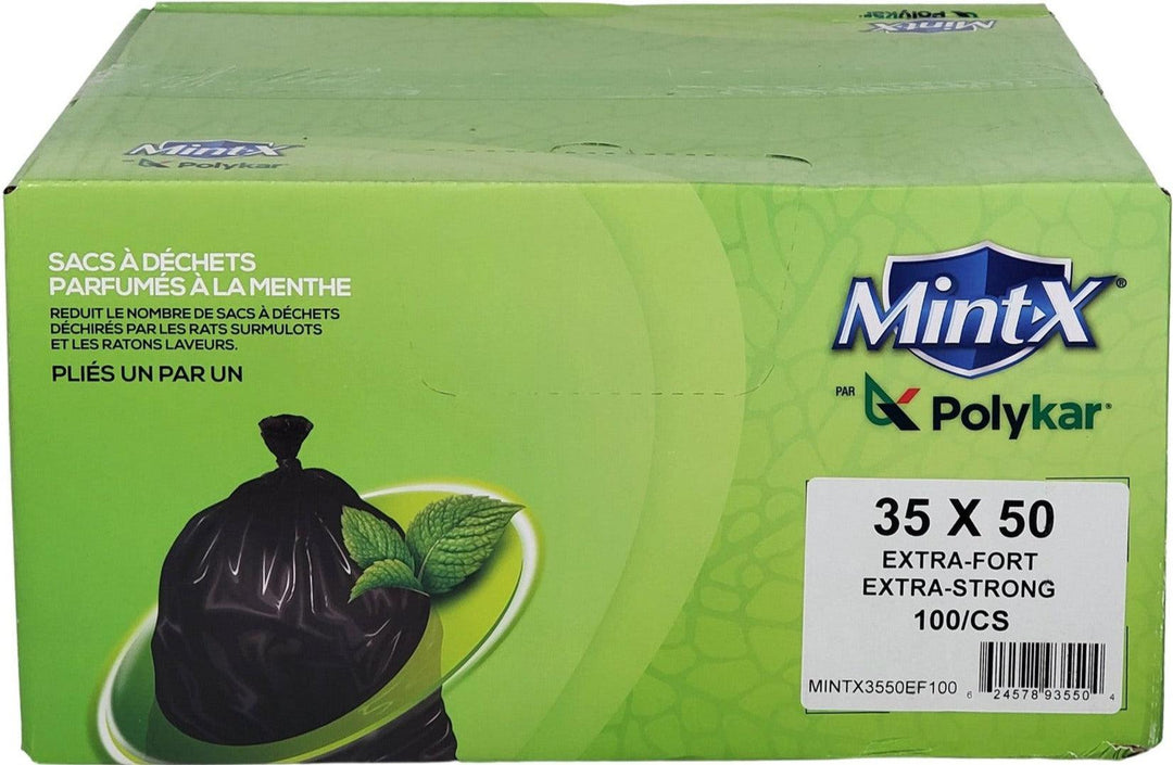 PolyKar - Garbage Bags - Ex-Strong - Mint - 35"x50"