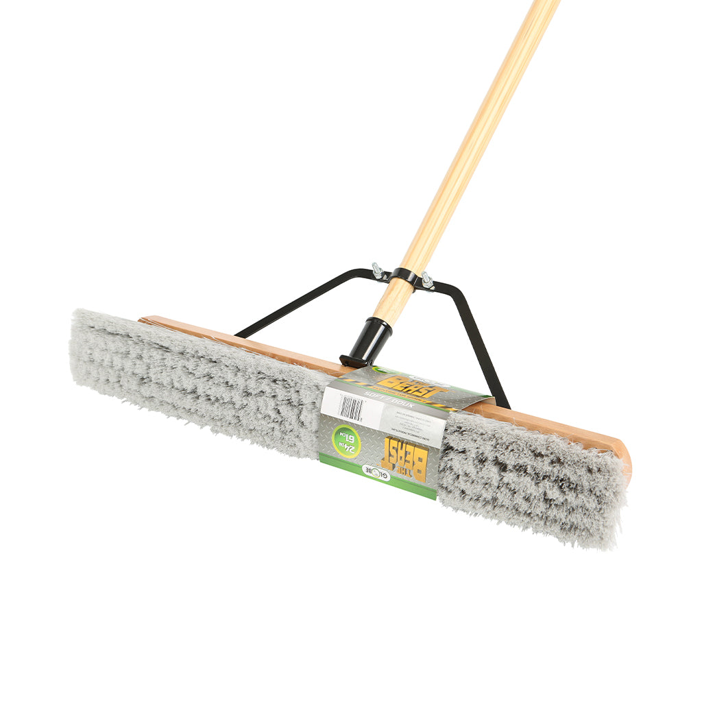 The Beast™ Assembled Wood Block Contractor Push Brooms - Sold By The Case