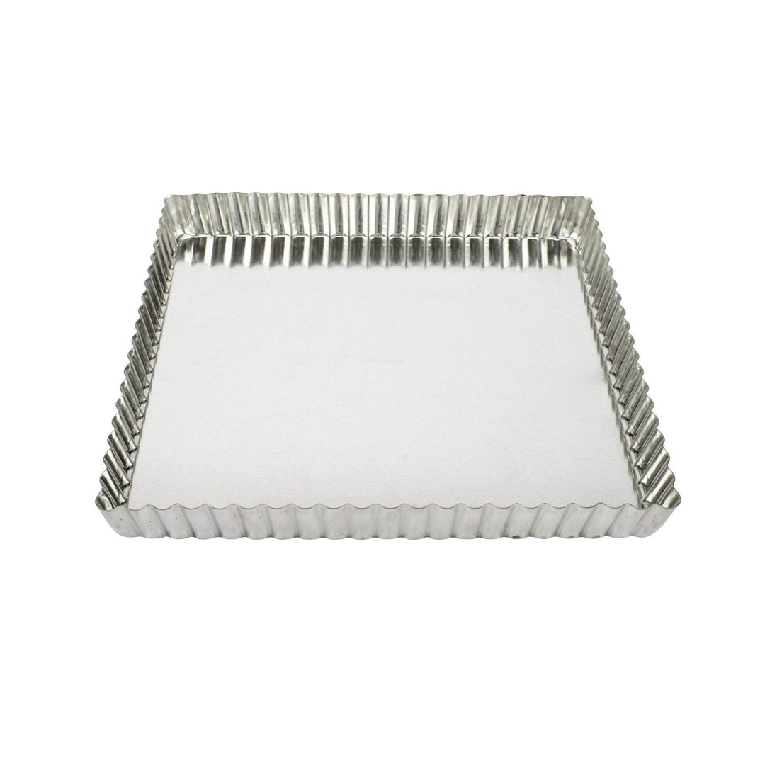 Moule à tarte/quiche carré cannelé GOBEL avec fond amovible, 23 cm - Distribution canadienne - Livraison gratuite au Canada pour les commandes de plus de 199 CAD