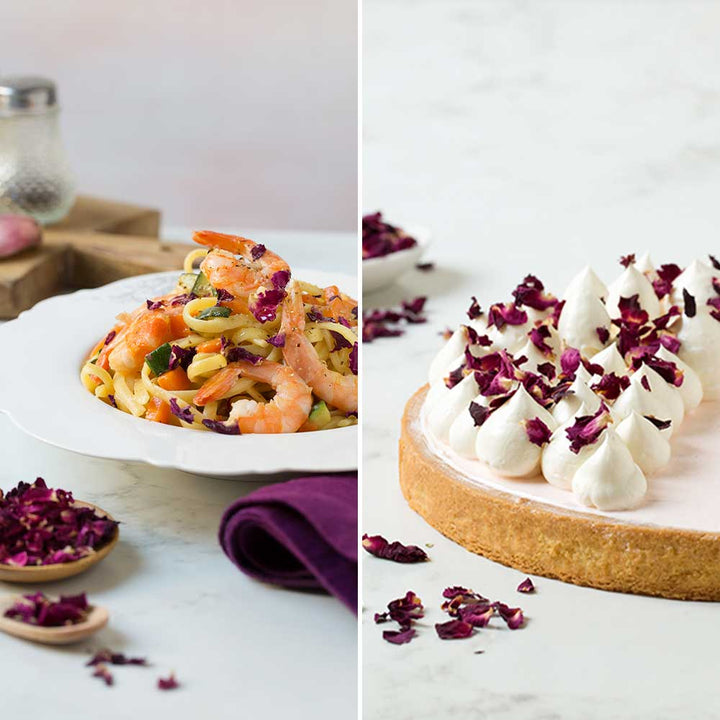 Pétales de rose comestibles séchés, 4g - Distribution canadienne - Livraison gratuite au Canada pour les commandes de plus de 199 CAD