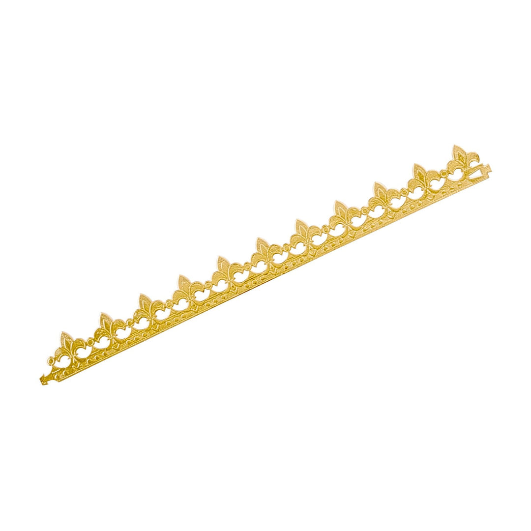 Gold Galette des Rois Paper Crown – 16 cm Epiphany "King Cake" Decoration - Canadian Distribution - Ships Free Within Canada on Orders Above CAD $199