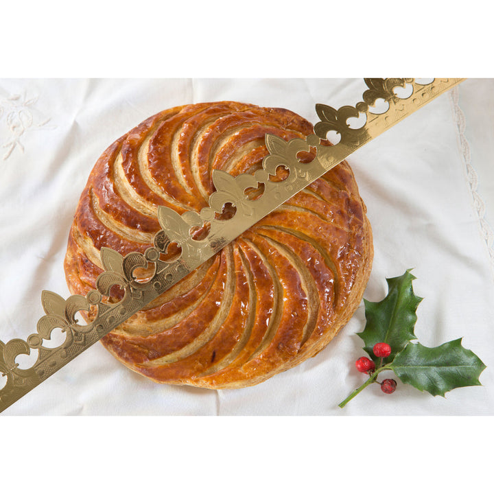 Gold Galette des Rois Paper Crown – 16 cm Epiphany "King Cake" Decoration - Canadian Distribution - Ships Free Within Canada on Orders Above CAD $199