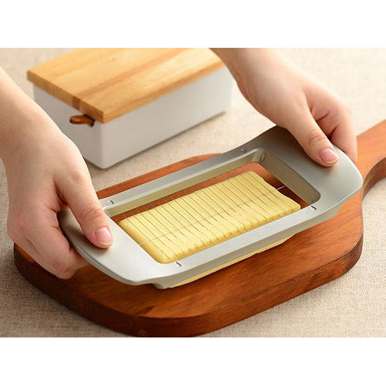 Professional Butter Portion Cutter (Wire Press), Aluminum Frame, 40-Cut Grid - Canadian Distribution - Ships Free Within Canada on Orders Above CAD $199