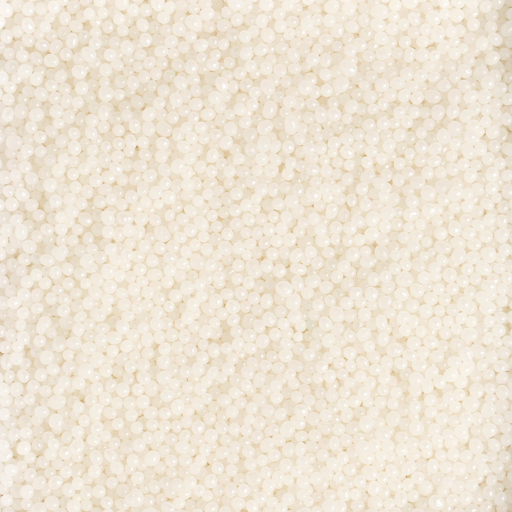 Mini perles de sucre blanches brillantes, 2 mm - Distribution canadienne - Livraison gratuite au Canada pour les commandes de plus de 199 CAD