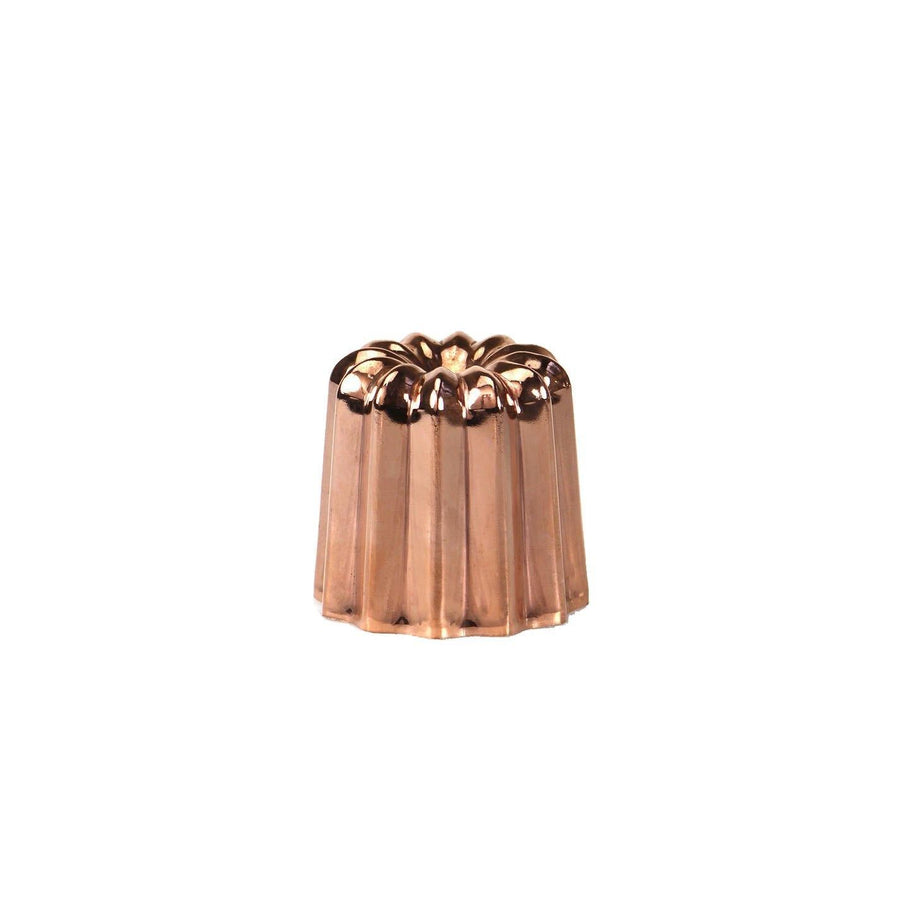 MATFER Copper Canele Mould with Tinned Interior, 4.5cm - Set of 6