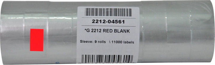 Garvey - Price Gun Label - Single Line - Large Digit - Red - G 2516-09541 (8/ Pk)