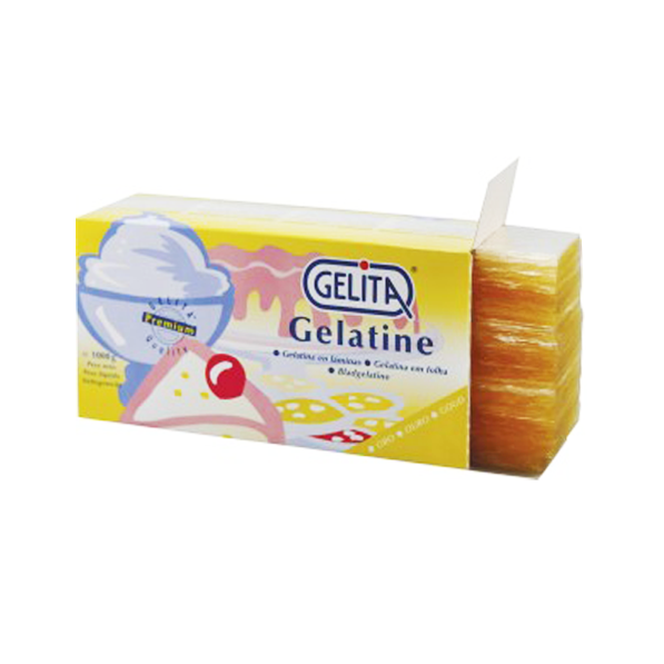 GELITA Gold Gelatin Sheets – 200 Bloom Porcine Gelatine - 1kg/500 sheets