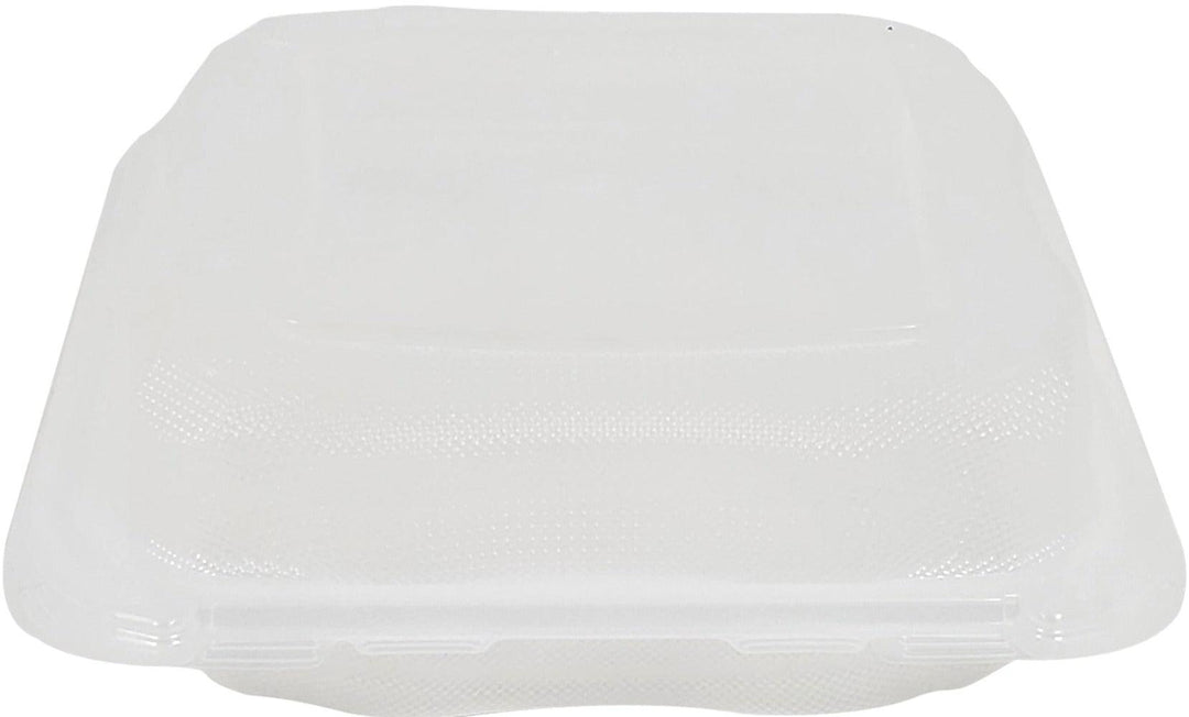 CLR - Genpak Clover - Hinged Container Extra Large - Clear 9.25x9.65x3 - 3 Comp. - CLX399-CL