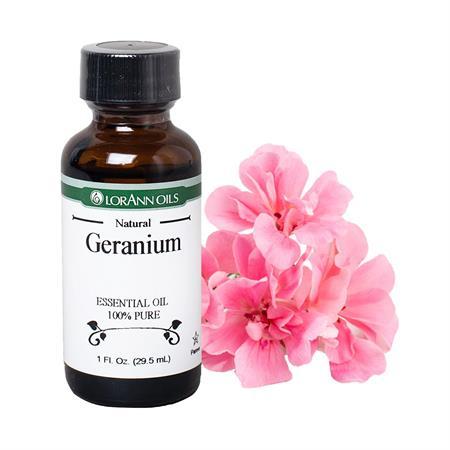 Geranium Oil Flavoring - Food Grade Essential Oils - Aromatherapy - 1 oz., 16 oz.