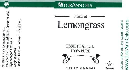 Lemongrass Oil Flavoring - Food Grade Essential Oils - Aromatherapy - 1 oz, 16 oz.