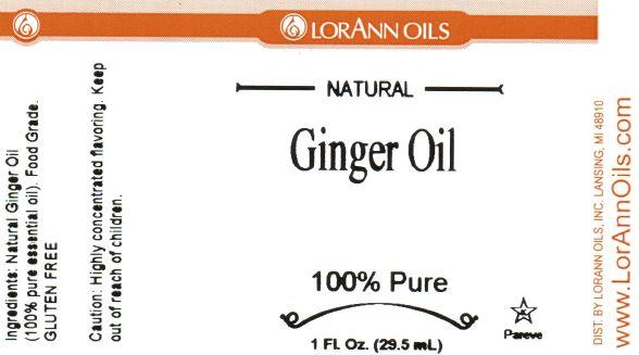 Ginger Oil Flavoring - Food Grade Essential Oils - Aromatherapy - 1 oz., 16 oz.