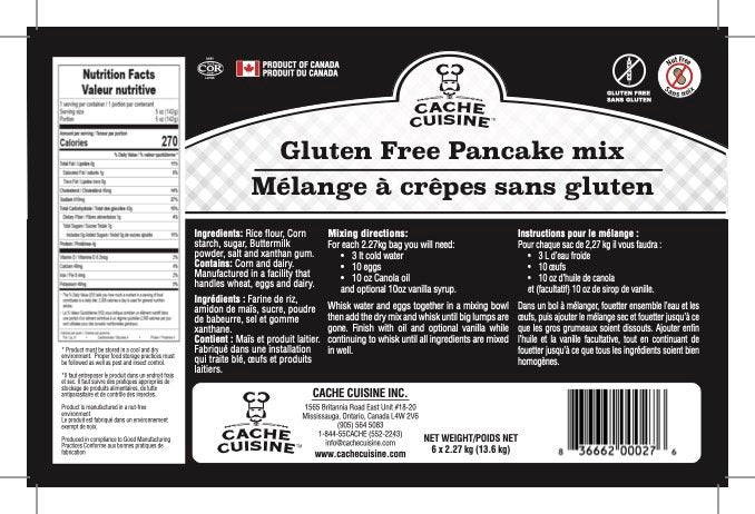 Gluten-Free Pancake Mix - Case of 6 x 5 Lb. - Simply Add Water - Product of Canada