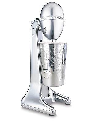 Drink Mixer - DrinkMaster by Hamilton Beach - Classic Chrome - Ideal for Making Cold and Hot Beverages - Canadian Distribution