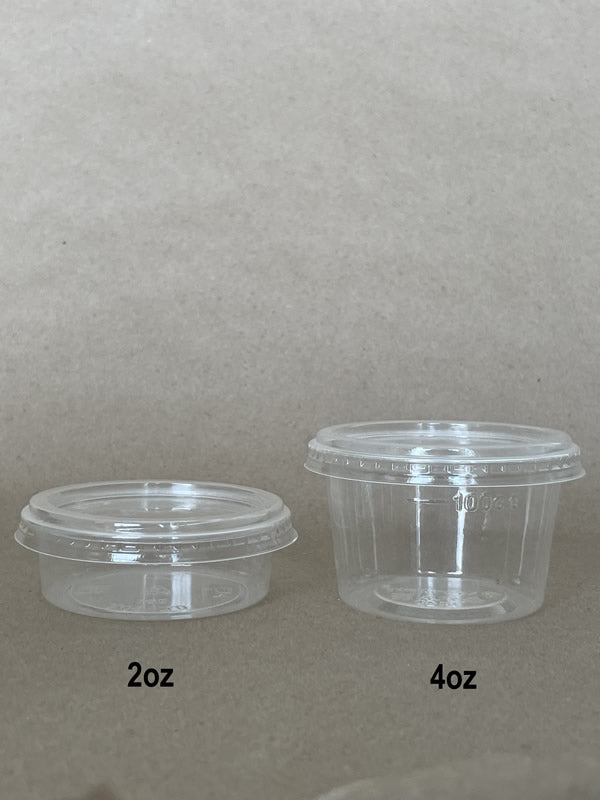 Portion Cup Clear PLA 76mm - 2/4 oz - 1000cs BPI